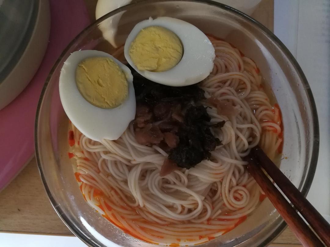 小葱麻油酱油面