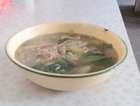 青菜金针菇汤（无油素食）