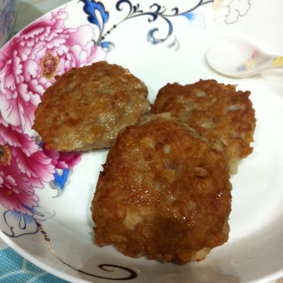 香煎莲藕肉饼