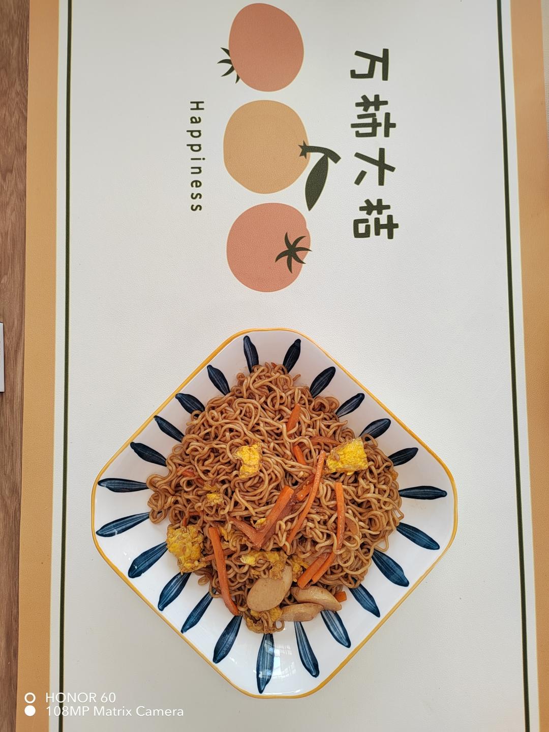 秒杀路边摊的炒方便面