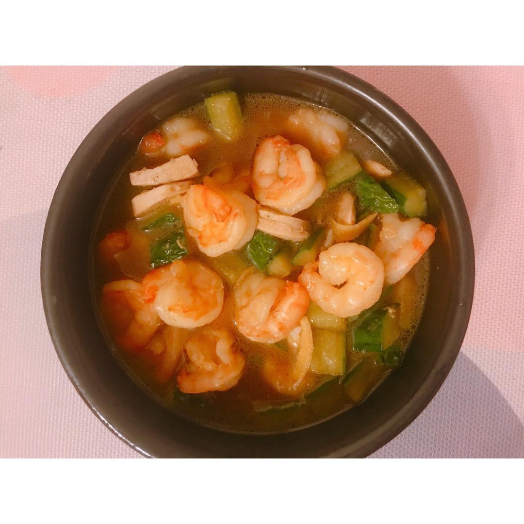 黄瓜炒虾仁
