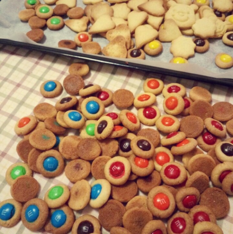 椰子味迷你MM豆曲奇小饼