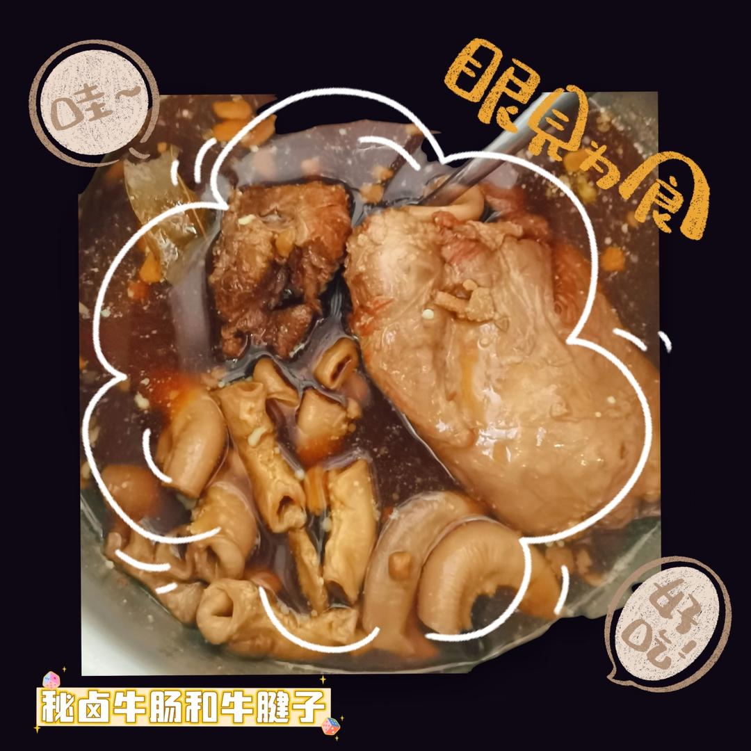 秘卤牛肠和牛腱子的做法