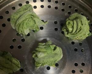 菠菜椒盐花卷的做法 步骤9