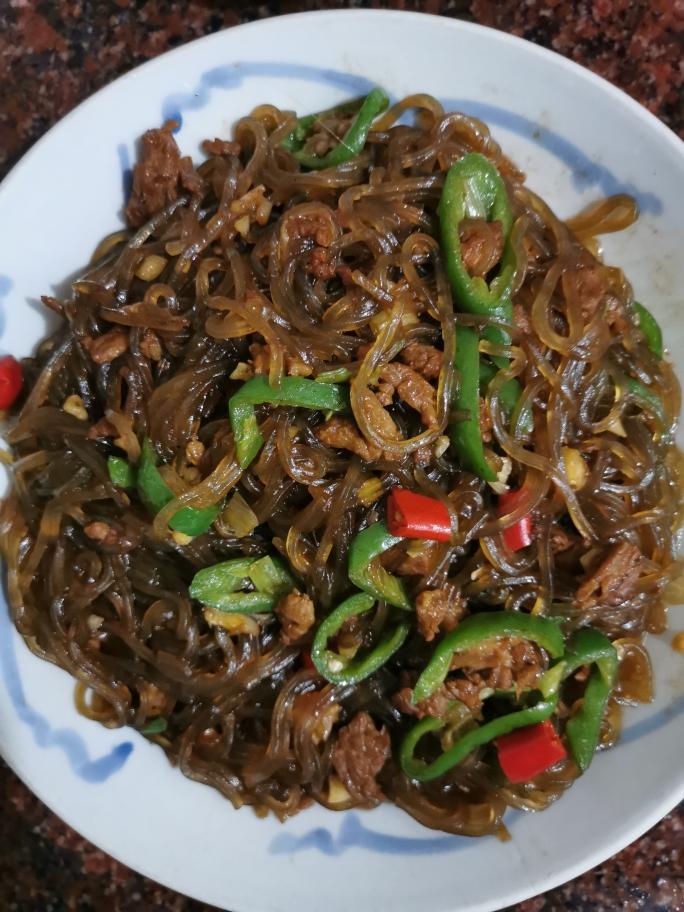 0人做过这道菜不二笑猫用料青椒猪肉炒薯粉的做法1.