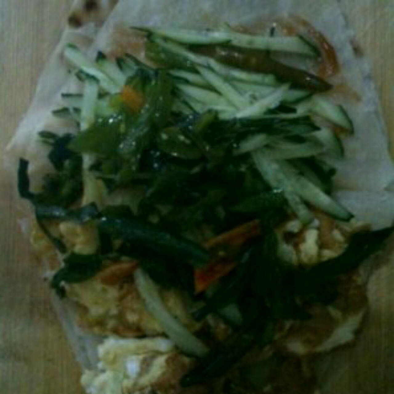 大饼夹鸡蛋
