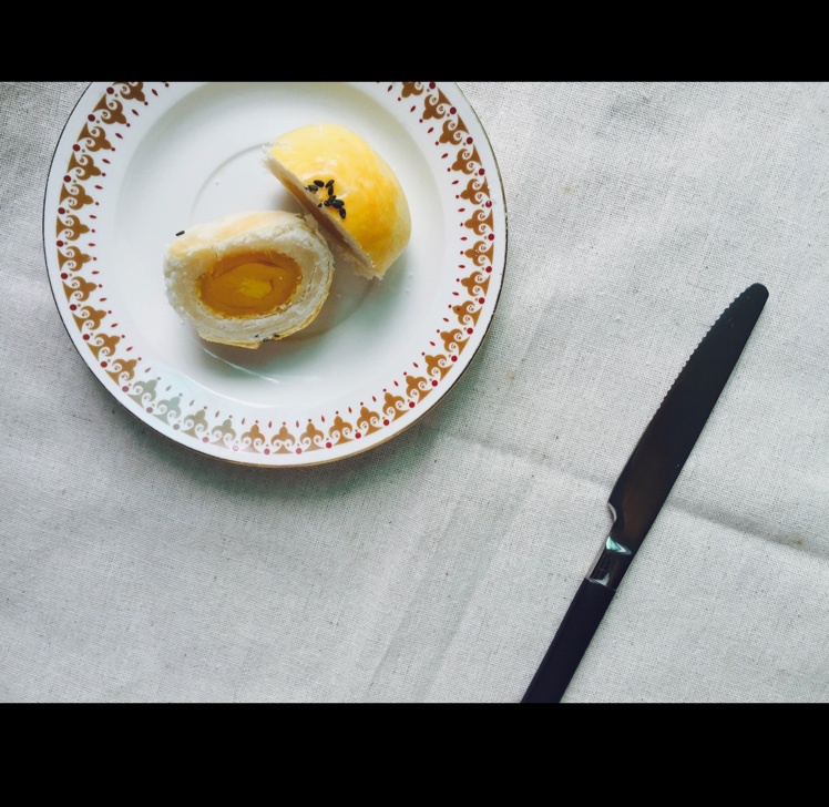 蛋黄酥~紫薯、抹茶、原味~花好月圆，中秋快乐~内附一次做六色蛋黄酥方法~