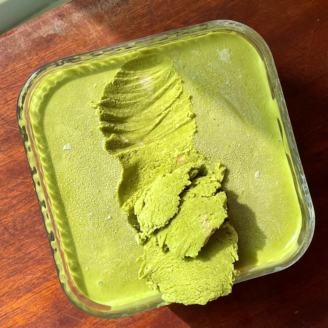 超级细腻浓郁的开心果冰淇淋gelato（免冰淇淋机）的做法