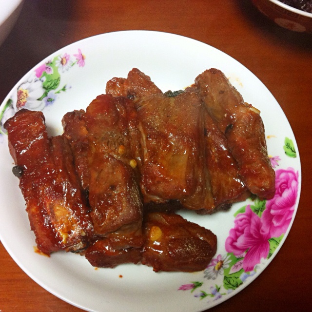 蜜汁烤排骨