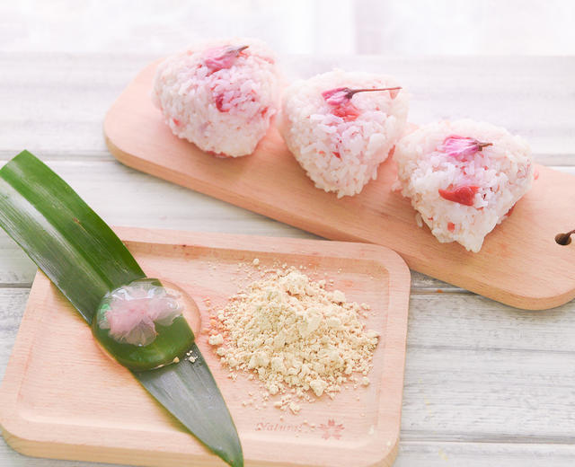 水信玄饼+樱花梅子饭团