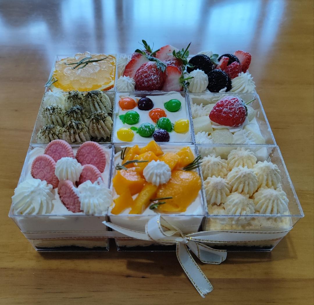 九宫格可可慕斯蛋糕