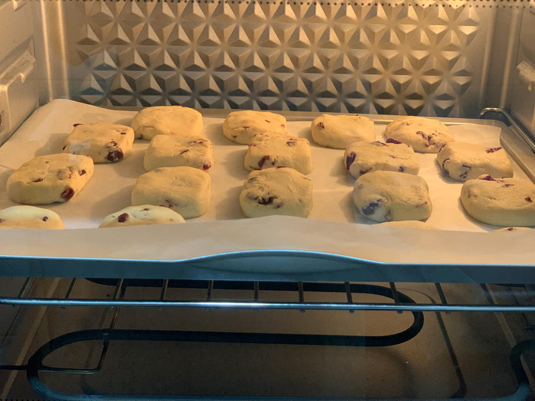 低糖少油版蔓越莓饼干