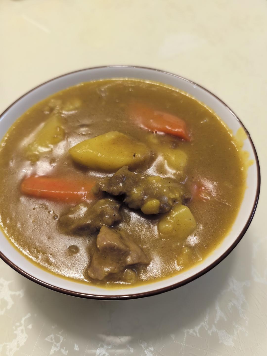 咖喱牛肉（按照流程来绝对不翻车）