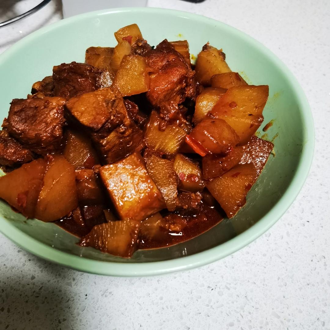 白萝卜炖羊肉
