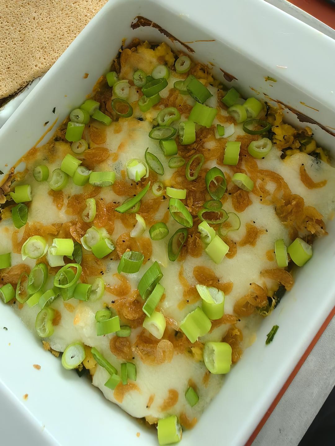 芝士焗虾皮豆腐