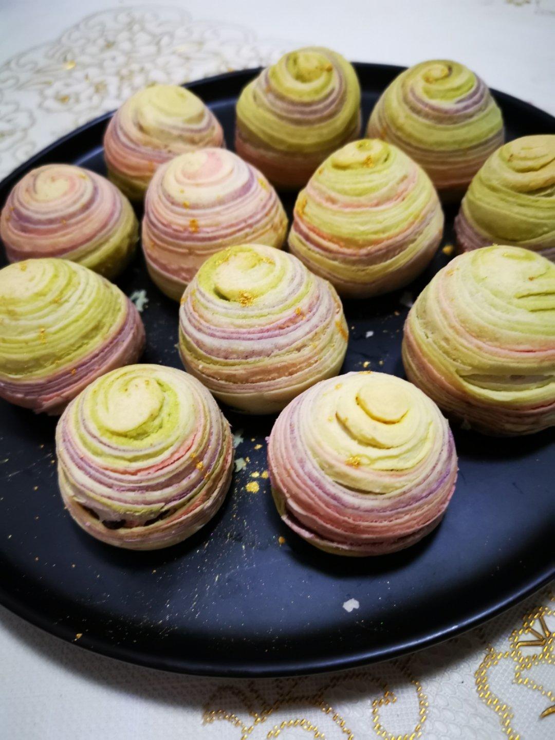 彩虹蛋黄酥（独角兽蛋黄酥）