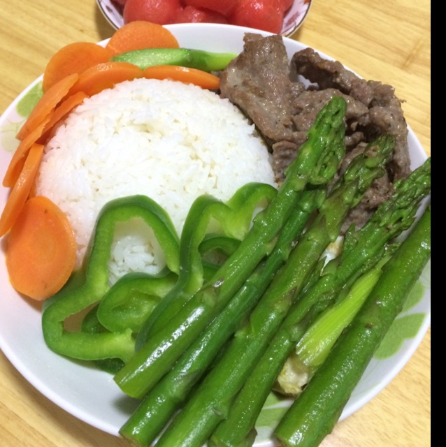 【曼食慢语】蚝油芦笋牛肉粒