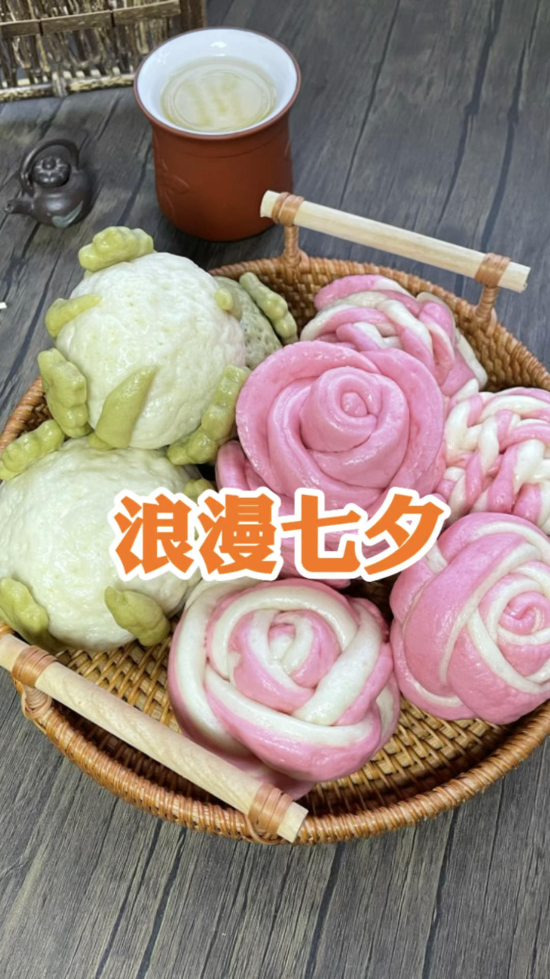 花样馒头～菜花馒头，烟火气也很浪漫