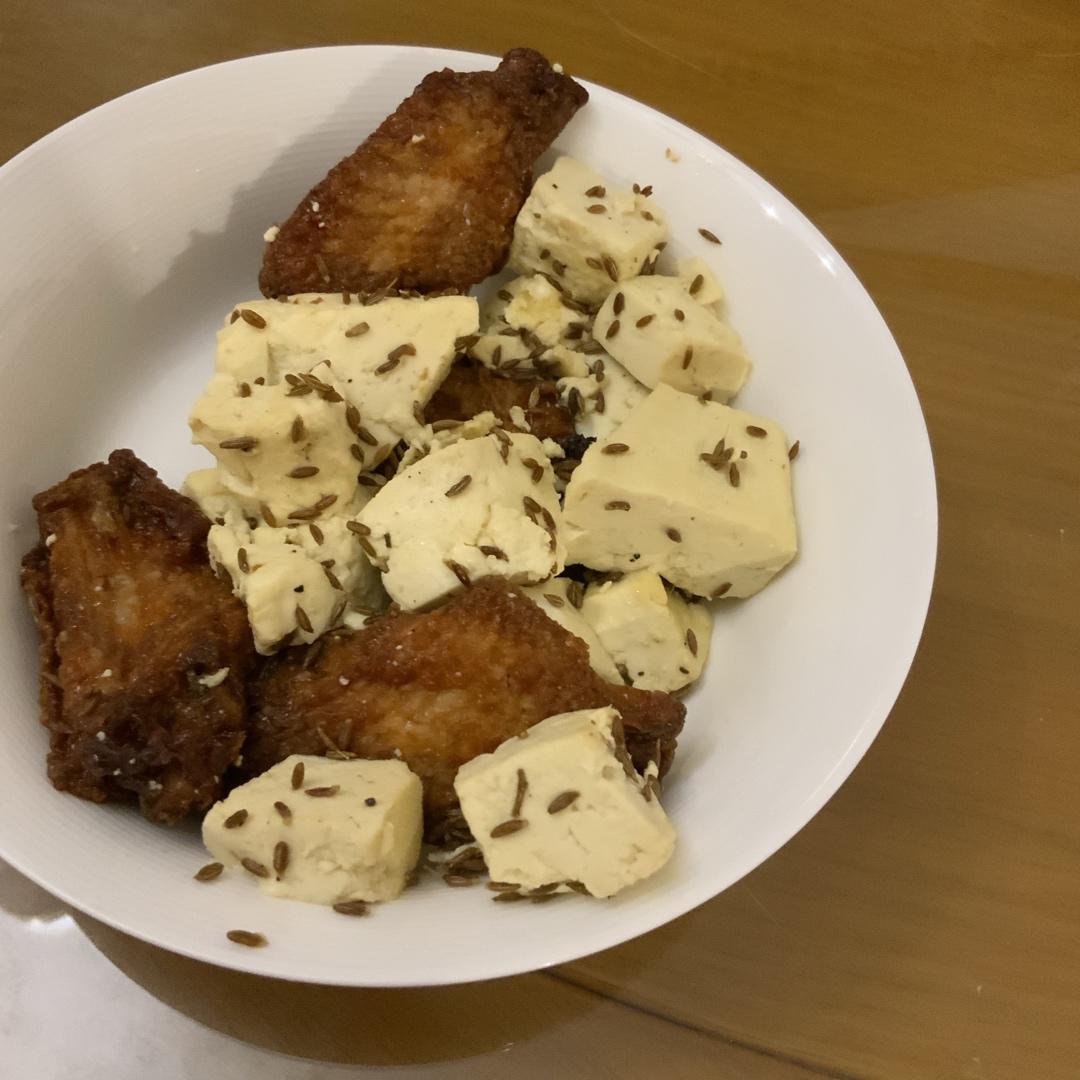 孜然炒老豆腐（减肥餐✌️）