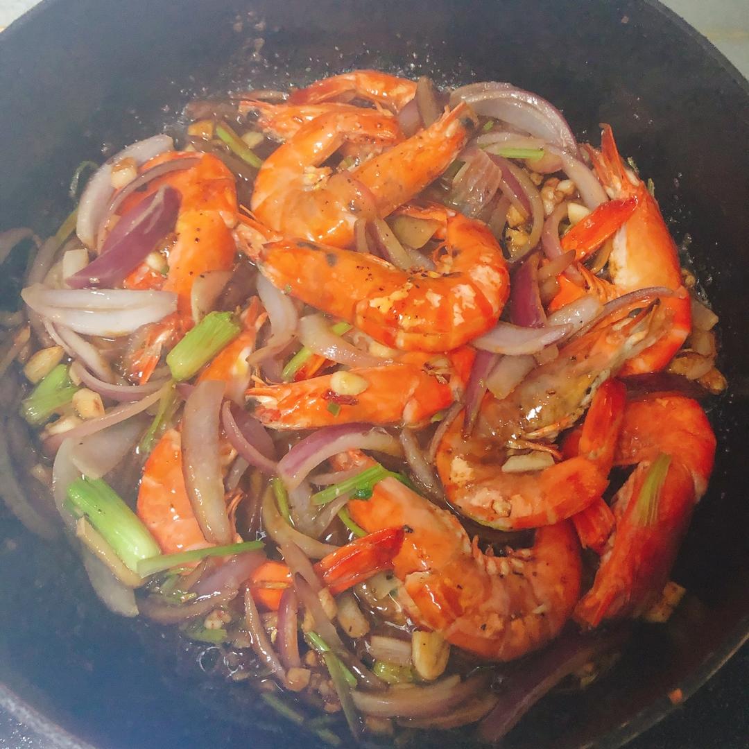 【山姆厨房】大蒜胡椒黑虎虾