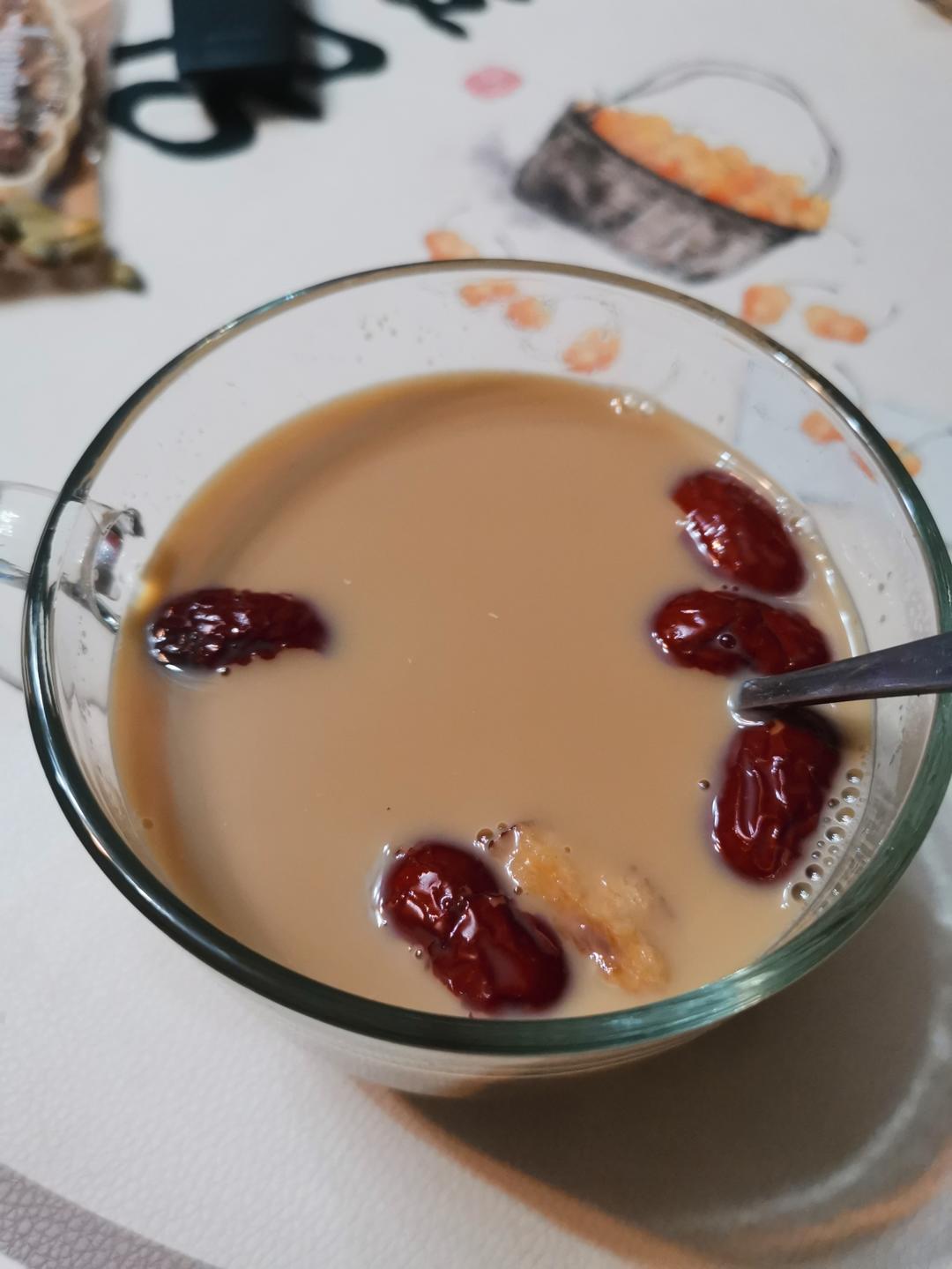 【姜枣热奶茶】冬天的第一杯奶茶！暖胃又暖身