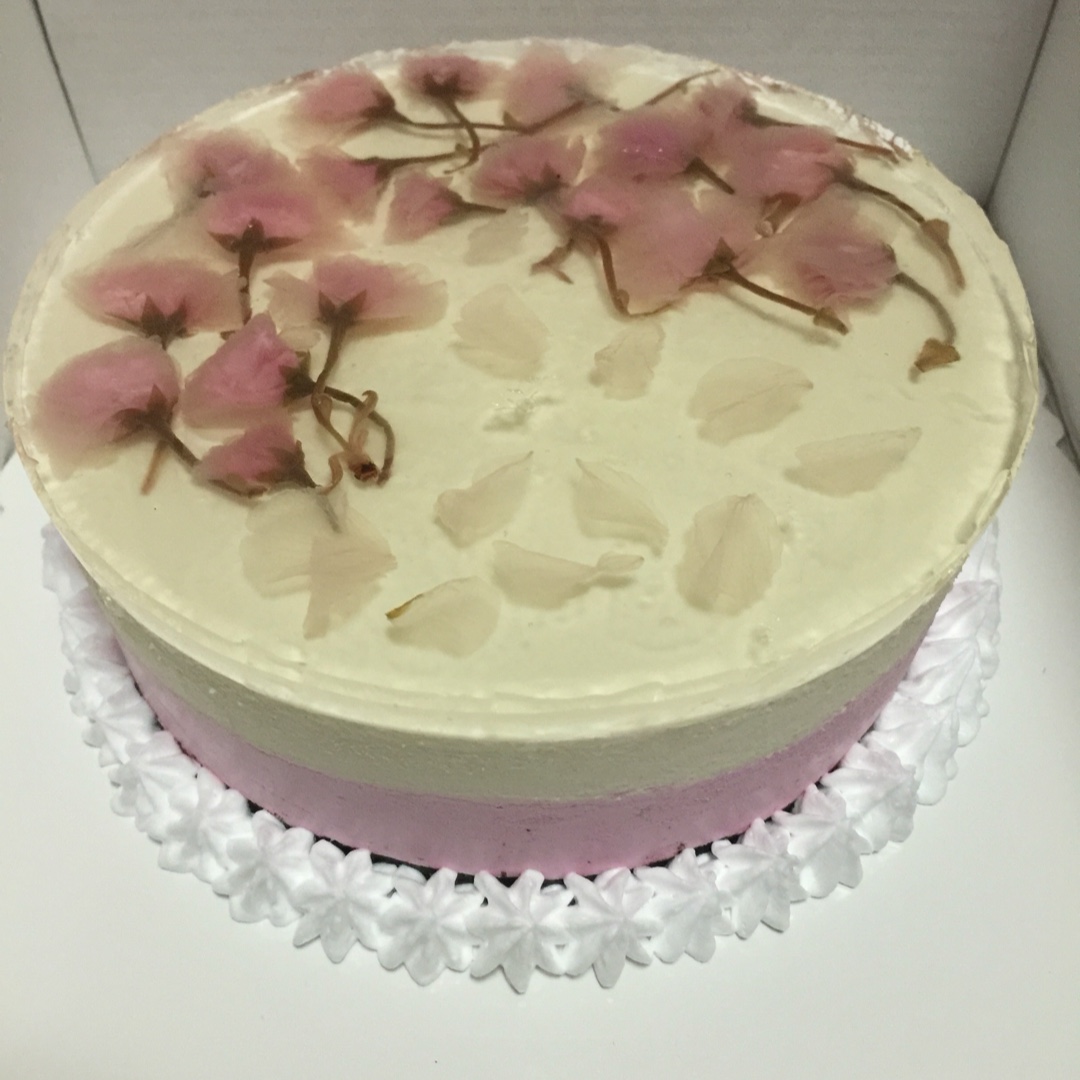 樱花渐变慕斯蛋糕（6寸）