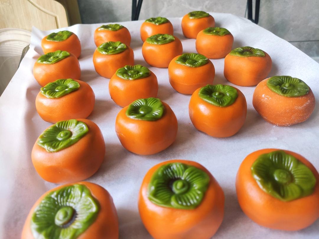 全网独家（原创）柿柿如意—广式金沙奶黄月饼（内附视频做法）