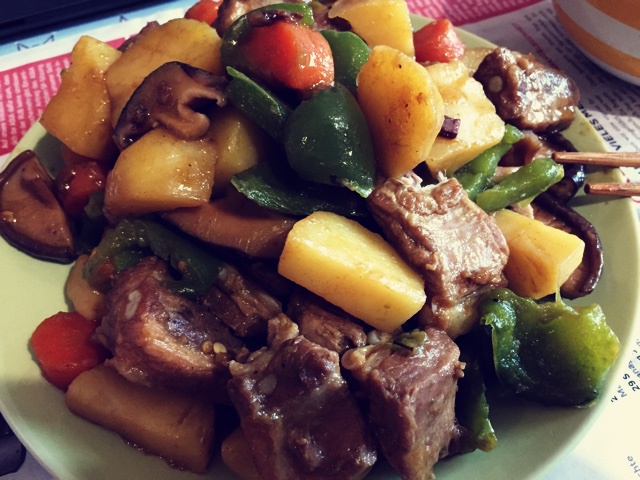 土豆炖排骨