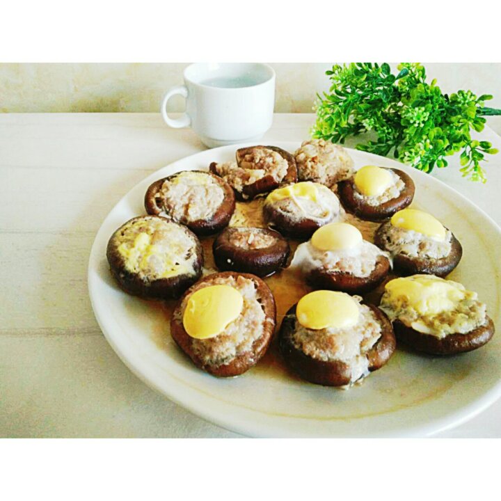 香菇肉末蒸鹌鹑蛋