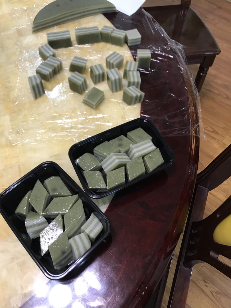 艾草椰汁千层糕