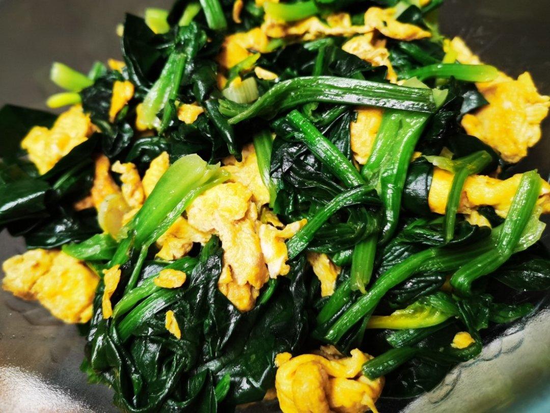 鸡蛋炒菠菜
