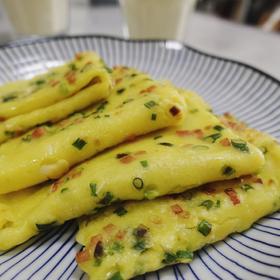 培根香葱鸡蛋饼