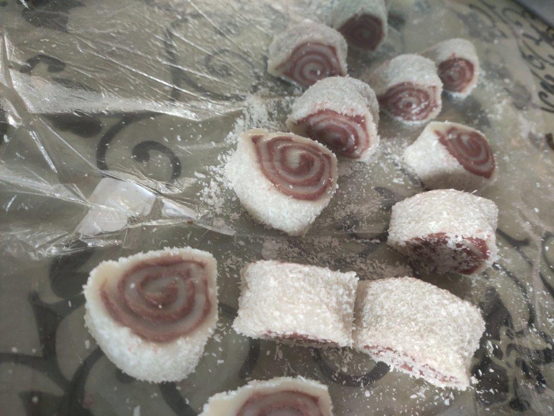 下午茶糕点【椰蓉豆沙糯米糍】超简单
