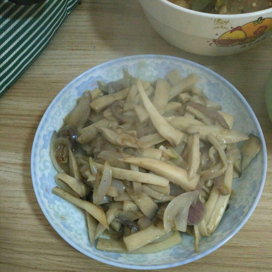 洋葱遇到杏鲍菇