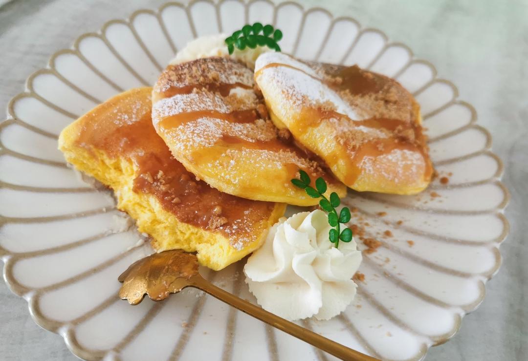 10分钟搞定网红舒芙蕾松饼🥞超松软『步骤详细附视频』『平底锅美食』