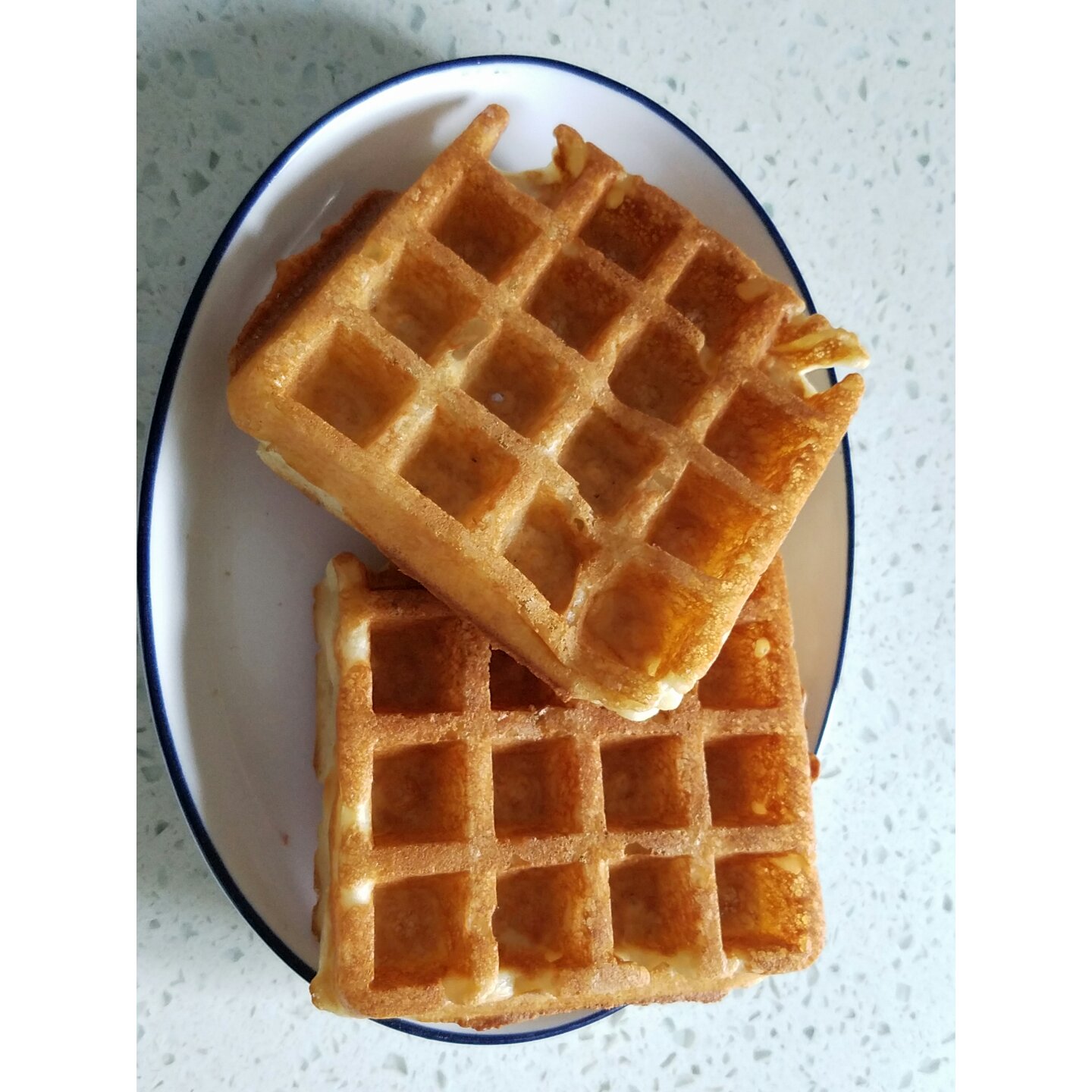 【视频食谱】酵母版脆脆华夫饼