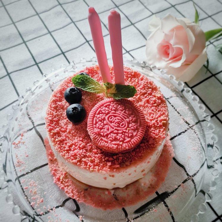 免烤箱！免打发！樱花奥利奥慕斯