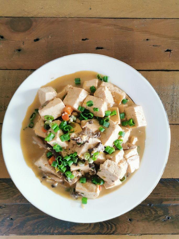 超简单还减脂 香菇烧豆腐