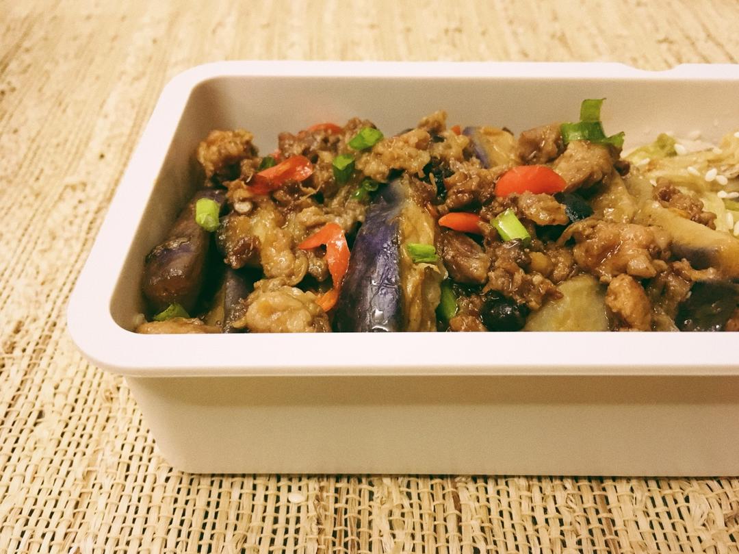 红烧肉沫茄子