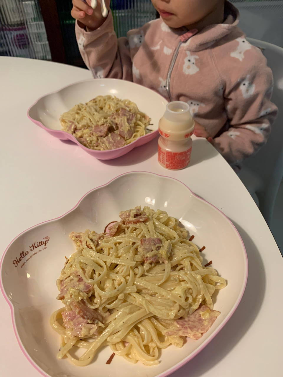 奶油培根蘑菇意面