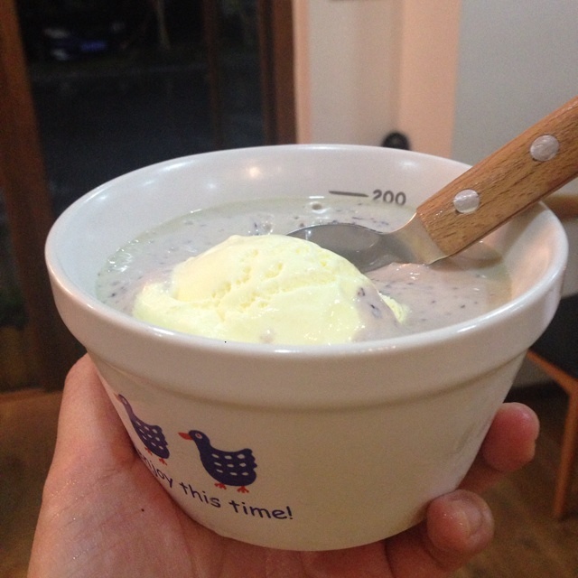 自制超简单蓝莓冰淇淋的做法