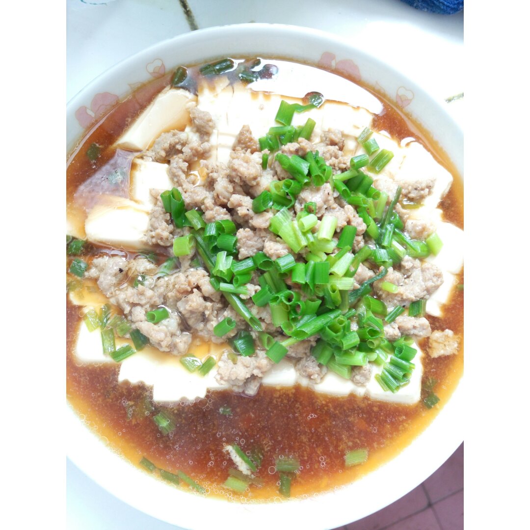 肉末蒸豆腐
