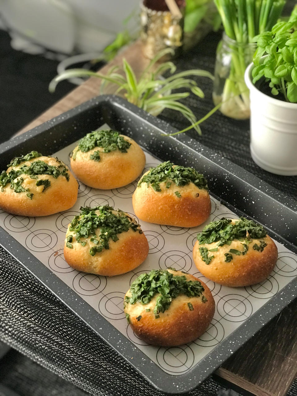 经典台式面包—香葱面包