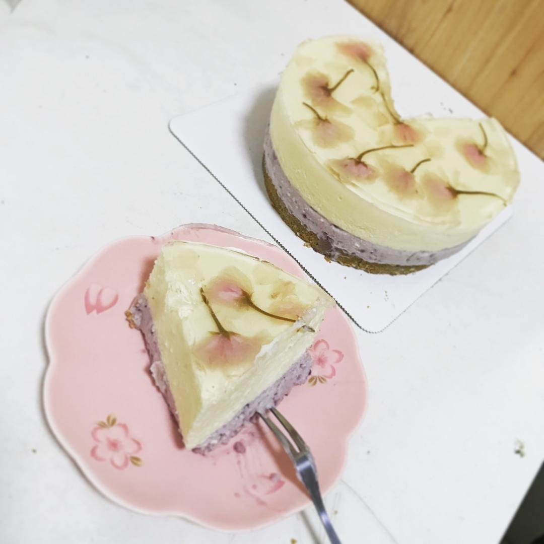 樱花渐变慕斯蛋糕（6寸）
