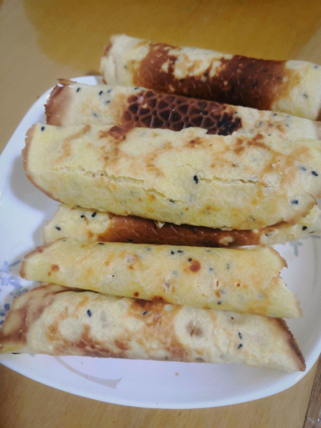 生酮食记·杏仁粉代糖版黑芝麻蛋卷