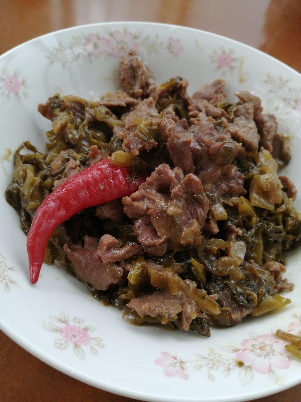 牛肉炒酸菜