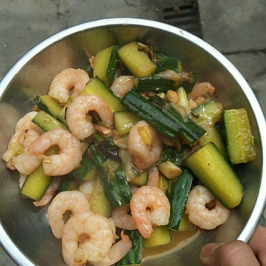 虾仁炒黄瓜