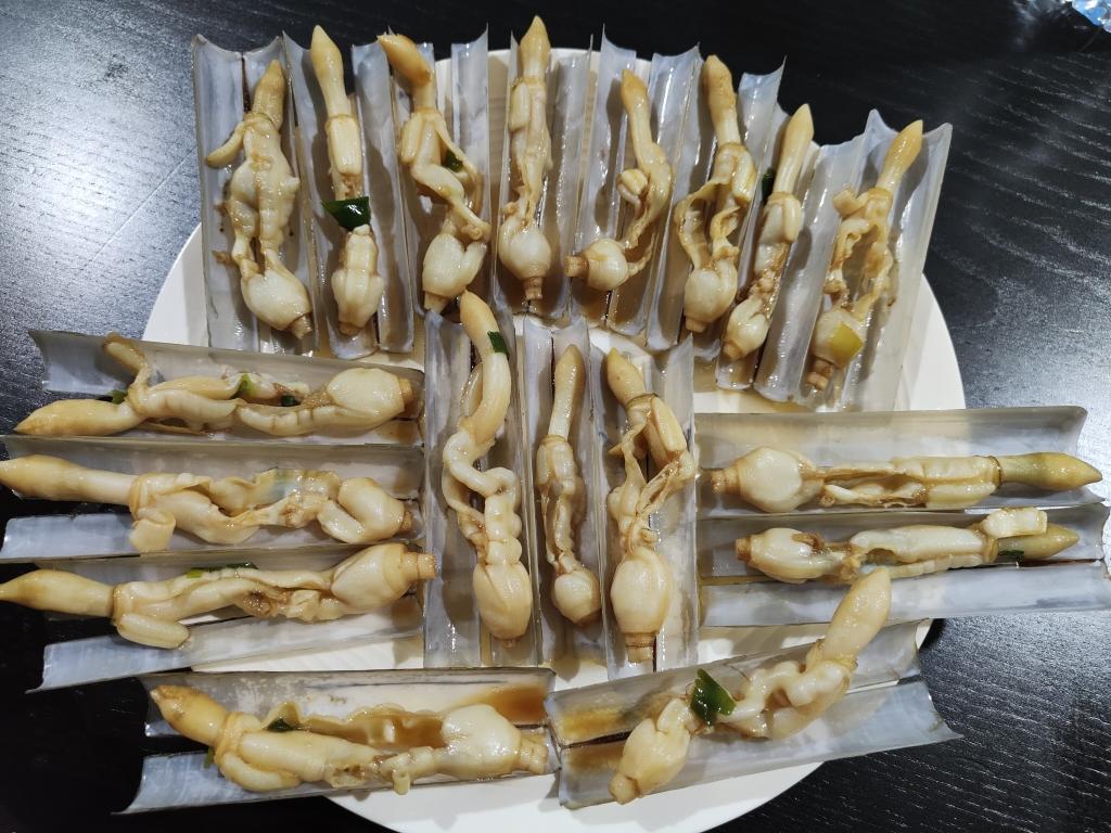 竹蛏 油淋