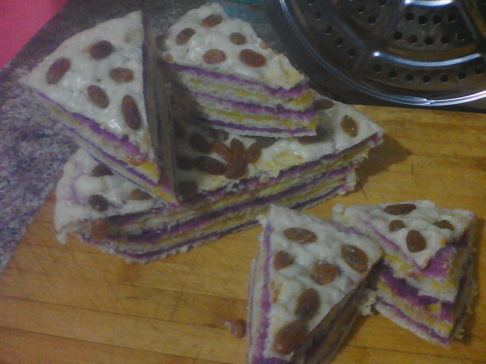 紫薯南瓜千层发糕——惊人的漂亮主食