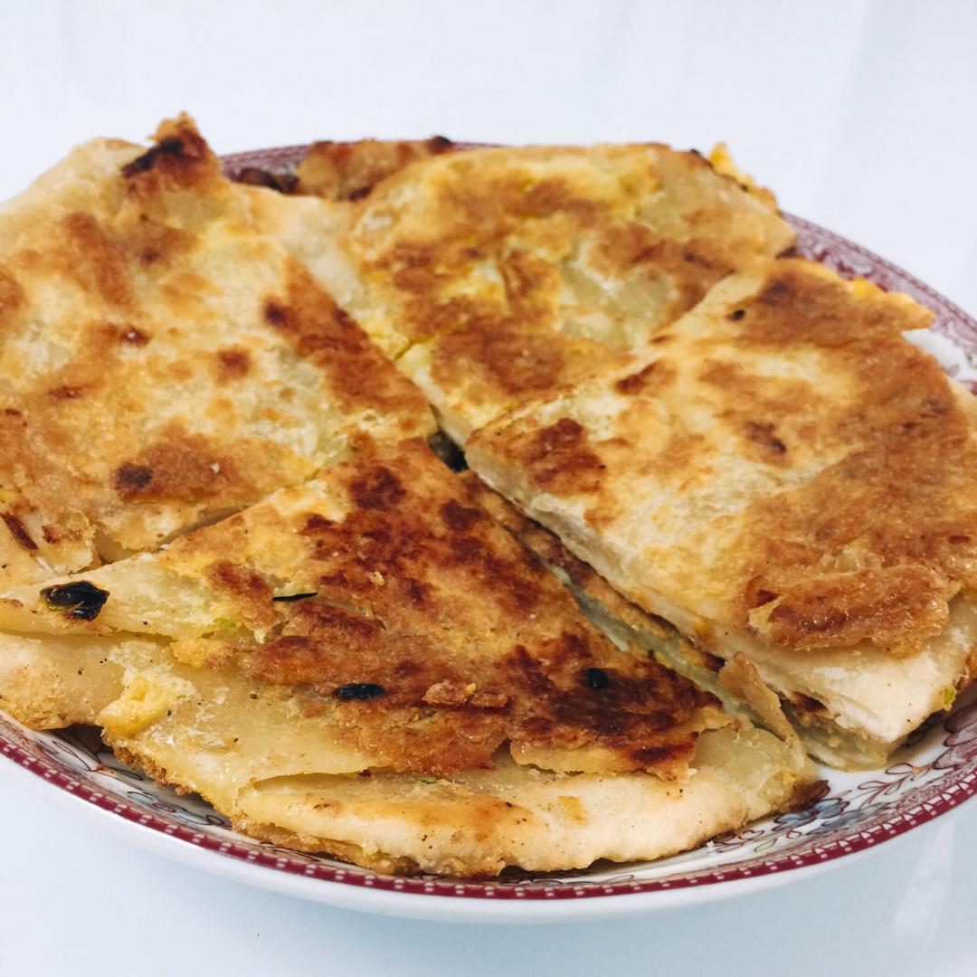 鸡蛋葱油饼                  （更新饼坯保存方法）